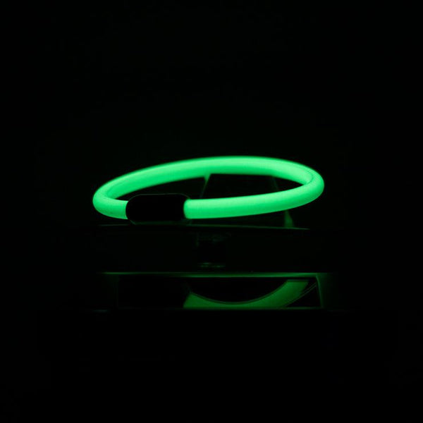8" Green Premium Glow Bracelets (50/tube or 1000/case)