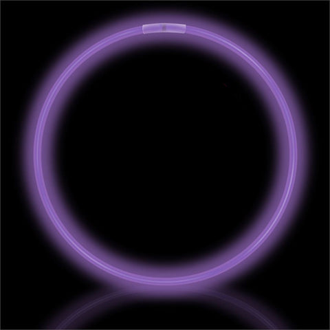 22" Purple Premium Glow Necklaces (50/tube or 600/case)