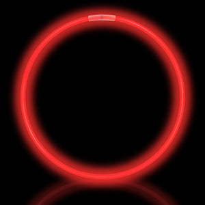 22" Red Premium Glow Necklaces (50/tube or 600/case)