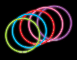 22" Solid Color Glow Necklaces (volume & color options)