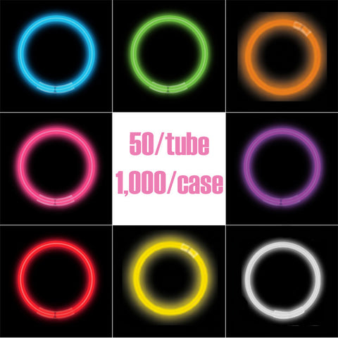 8" Glow Bracelets (color & volume options)