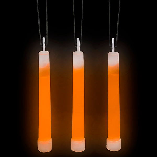 6" Orange Premium Glow Sticks(pack of 24 or case of 288)