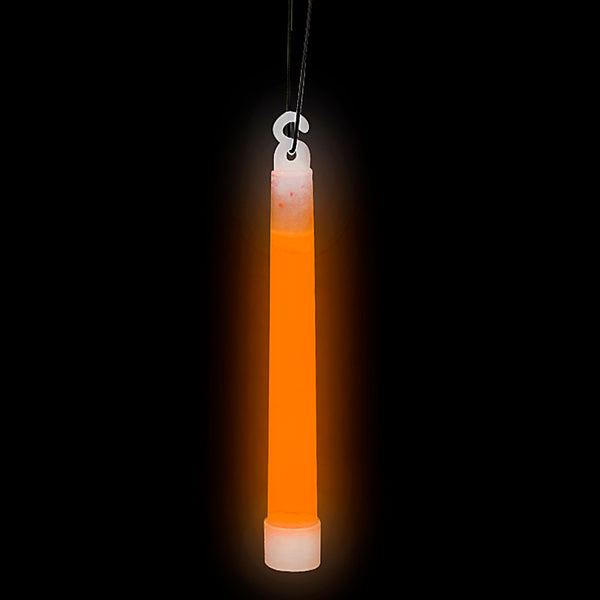 6" Orange Premium Glow Sticks(pack of 24 or case of 288)