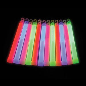 6" Assorted Premium Glow Sticks (48/pack or 288/case)